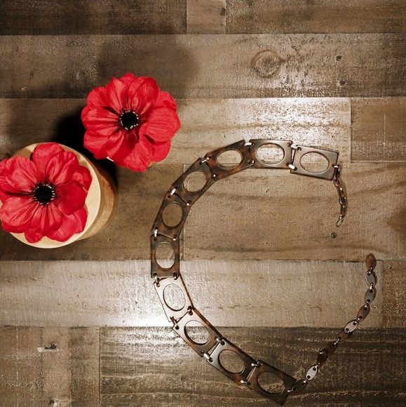 Vintage Accessories - Vintage Faux Tortoise Shell Belt